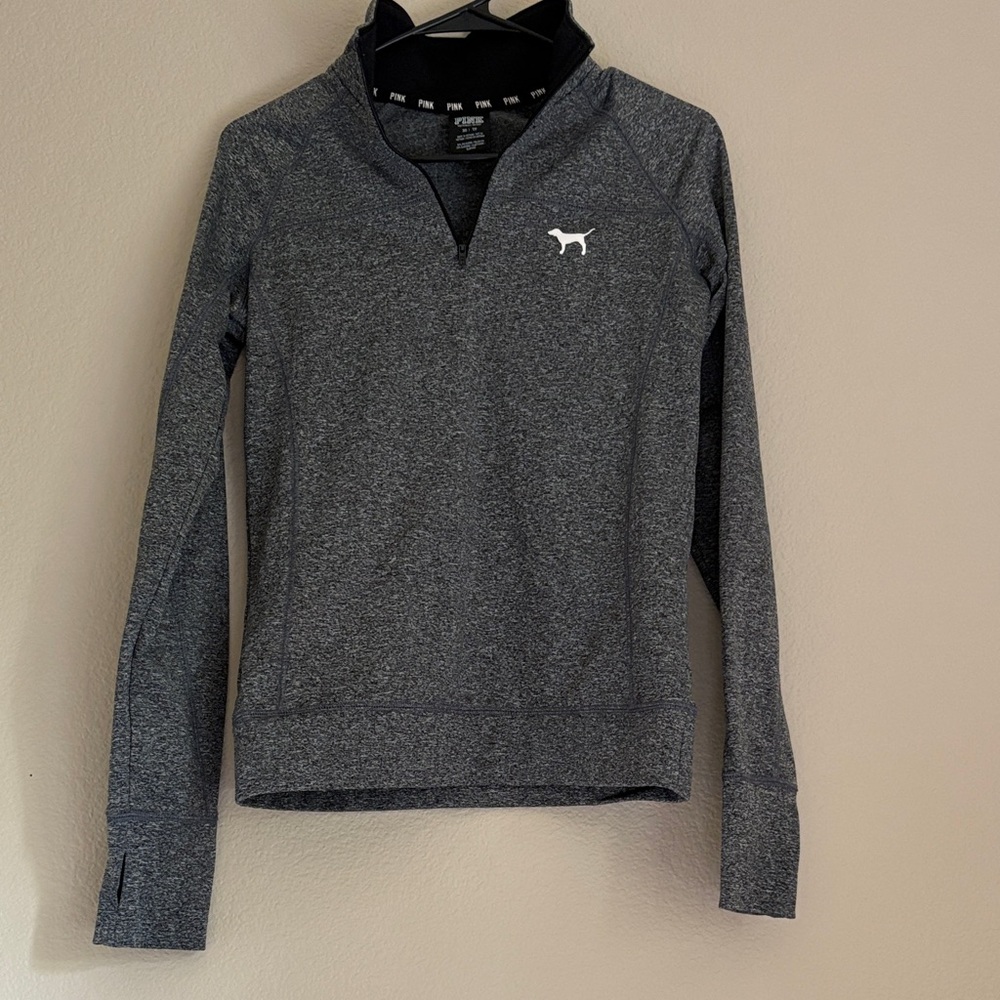 PINK Victoria's Secret Charcoal Marle Athletic Jacket